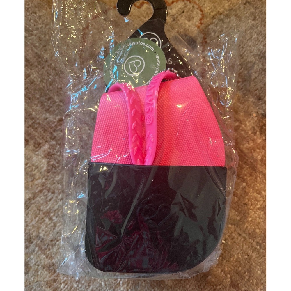 Salvatos Pink Foldable Size‎ XS 4.5-5 Flip Flops For Pedicures Or Travel